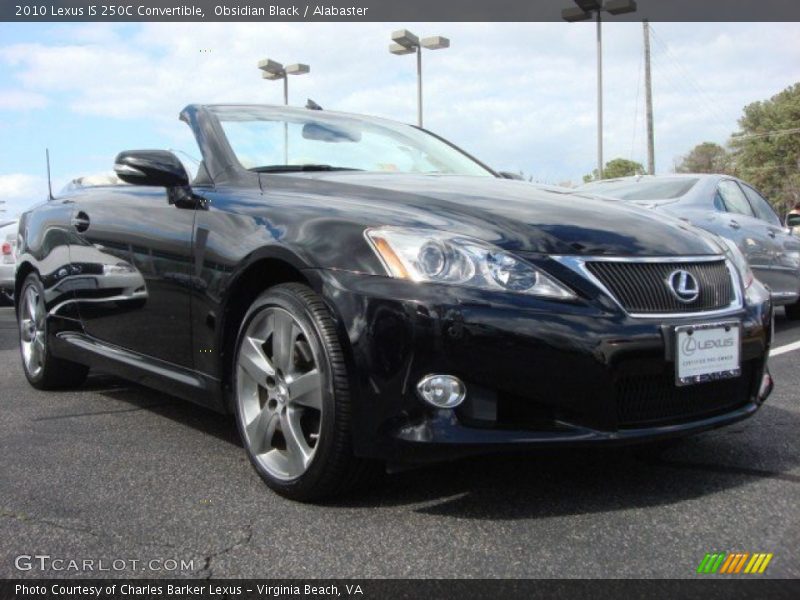 Obsidian Black / Alabaster 2010 Lexus IS 250C Convertible