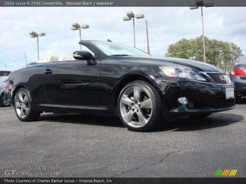 Obsidian Black / Alabaster 2010 Lexus IS 250C Convertible