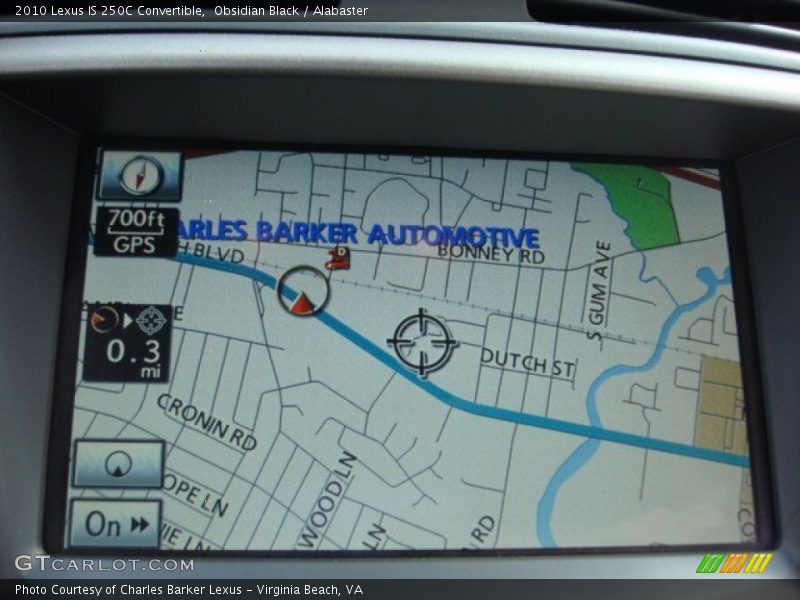 Obsidian Black / Alabaster 2010 Lexus IS 250C Convertible