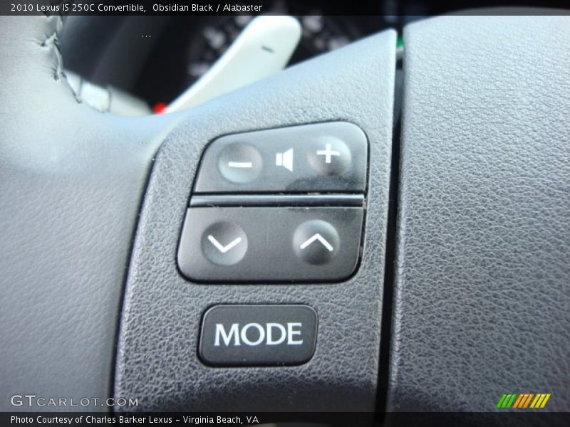 Obsidian Black / Alabaster 2010 Lexus IS 250C Convertible