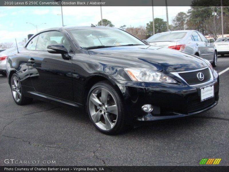 Obsidian Black / Alabaster 2010 Lexus IS 250C Convertible