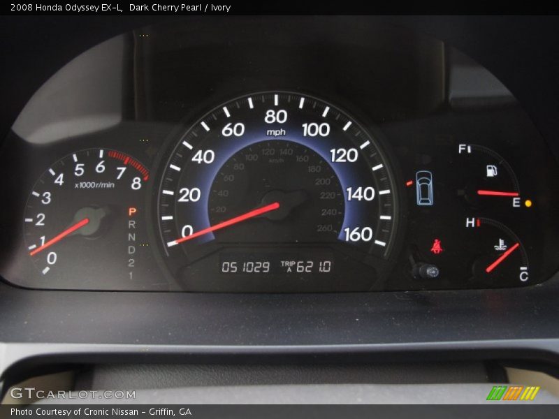 Dark Cherry Pearl / Ivory 2008 Honda Odyssey EX-L