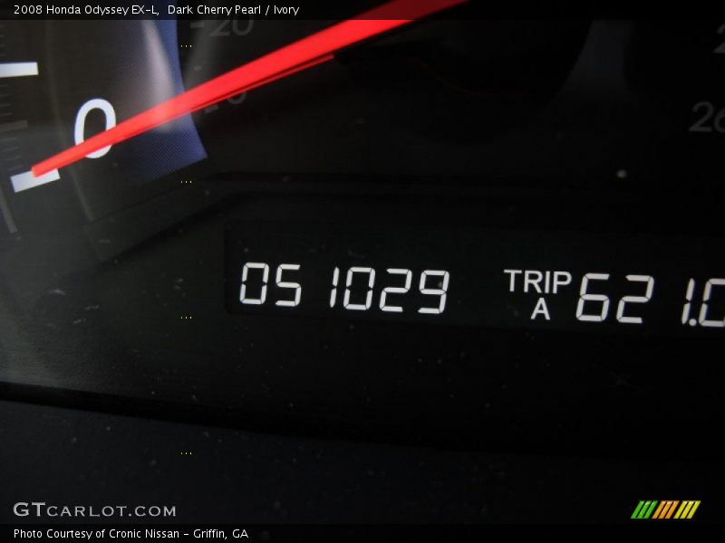Dark Cherry Pearl / Ivory 2008 Honda Odyssey EX-L