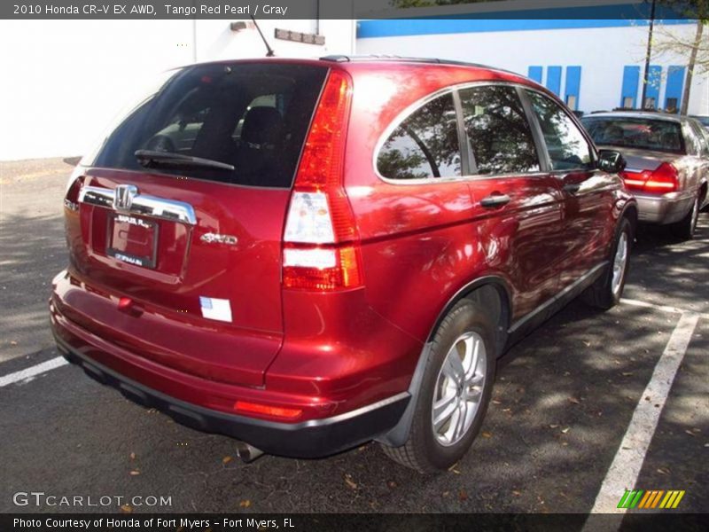 Tango Red Pearl / Gray 2010 Honda CR-V EX AWD