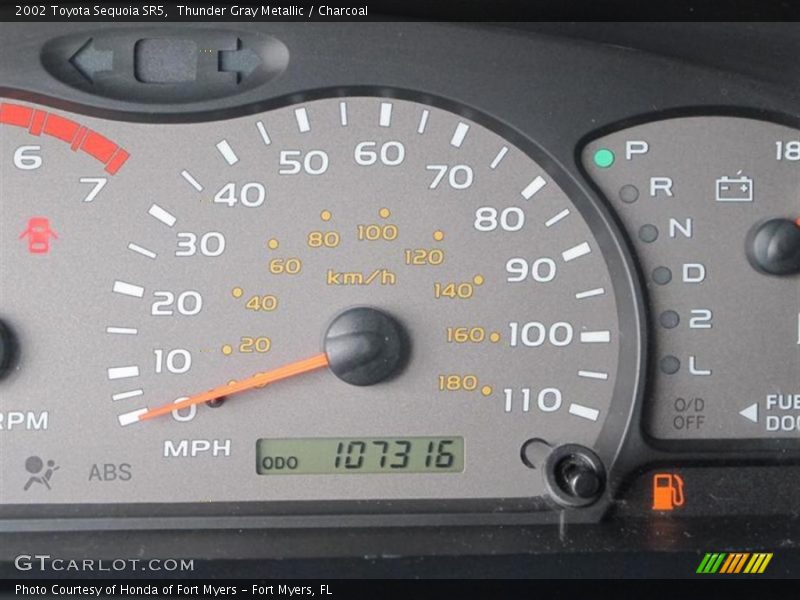 Thunder Gray Metallic / Charcoal 2002 Toyota Sequoia SR5