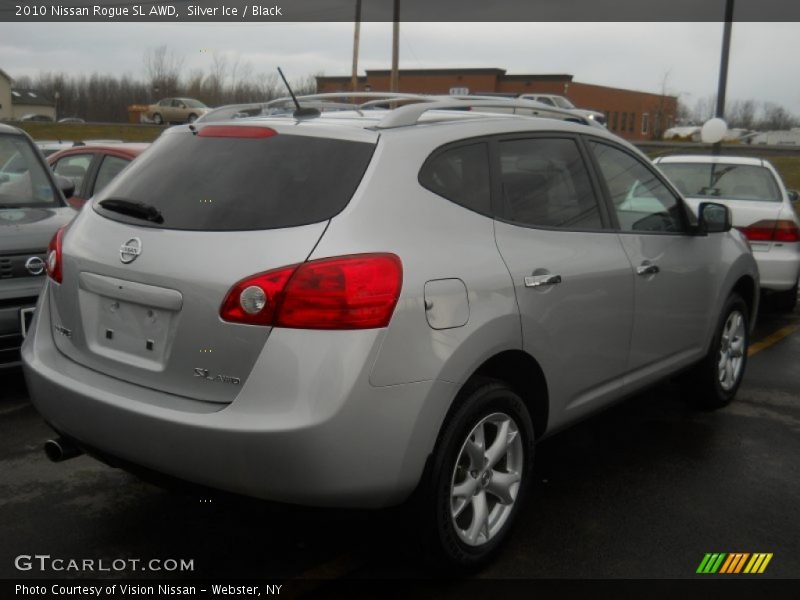 Silver Ice / Black 2010 Nissan Rogue SL AWD