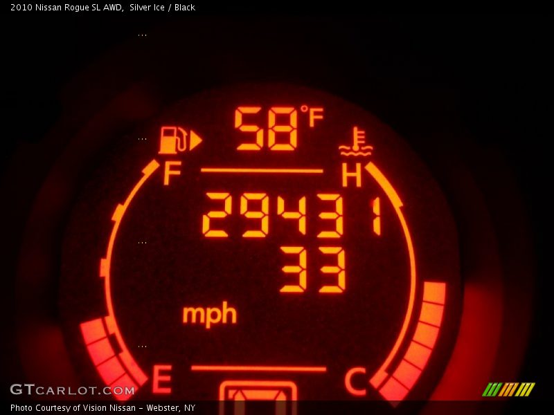 Silver Ice / Black 2010 Nissan Rogue SL AWD