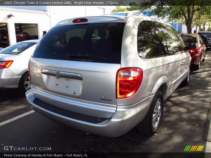 Bright Silver Metallic / Taupe 2002 Chrysler Town & Country Limited AWD