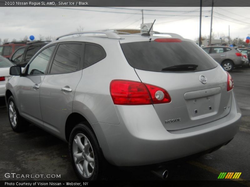 Silver Ice / Black 2010 Nissan Rogue SL AWD