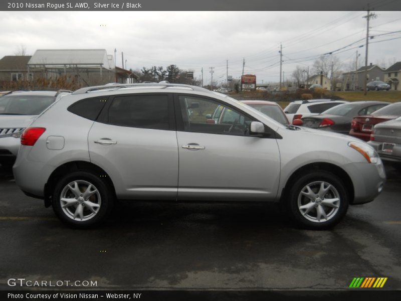 Silver Ice / Black 2010 Nissan Rogue SL AWD