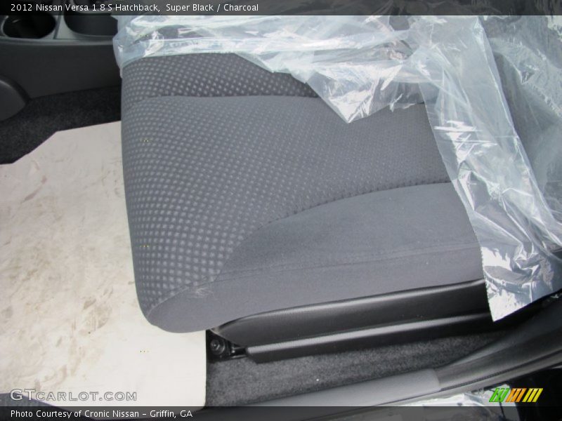 Super Black / Charcoal 2012 Nissan Versa 1.8 S Hatchback