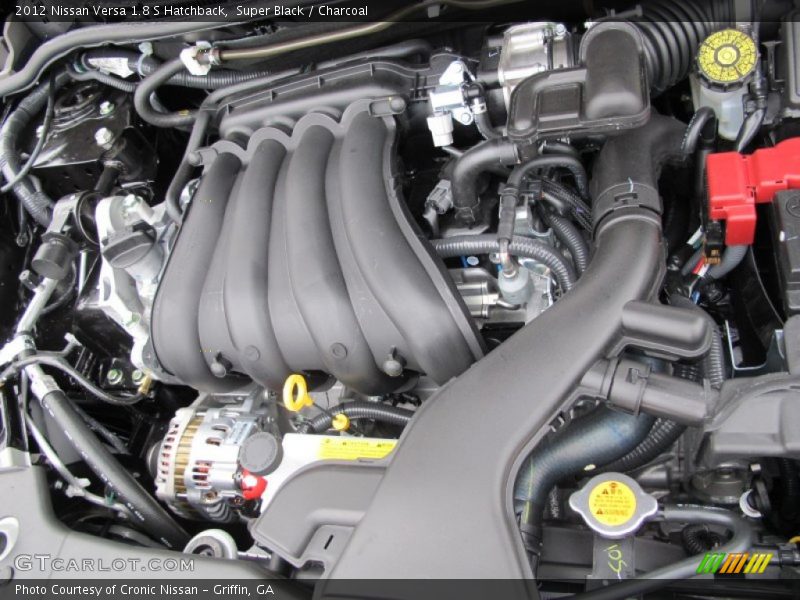 Super Black / Charcoal 2012 Nissan Versa 1.8 S Hatchback