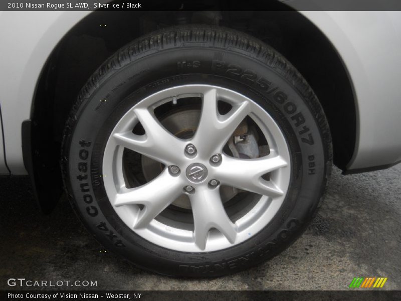 Silver Ice / Black 2010 Nissan Rogue SL AWD