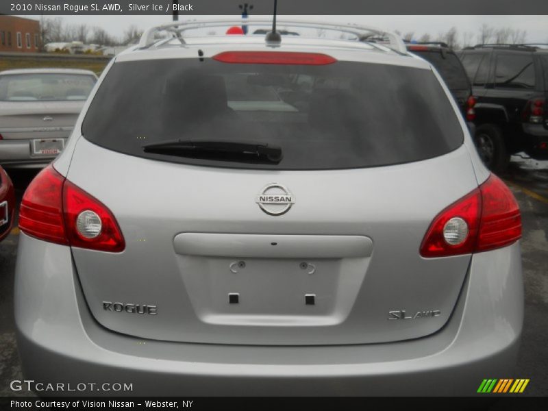 Silver Ice / Black 2010 Nissan Rogue SL AWD