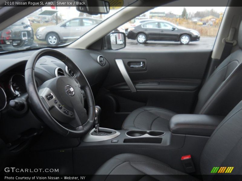 Silver Ice / Black 2010 Nissan Rogue SL AWD