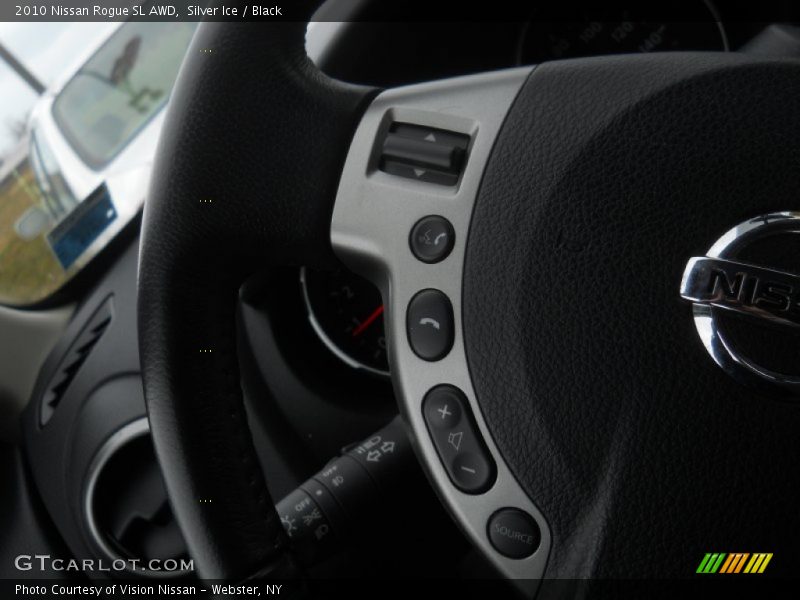 Silver Ice / Black 2010 Nissan Rogue SL AWD