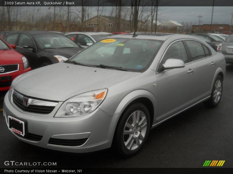 Quicksilver / Black 2009 Saturn Aura XR