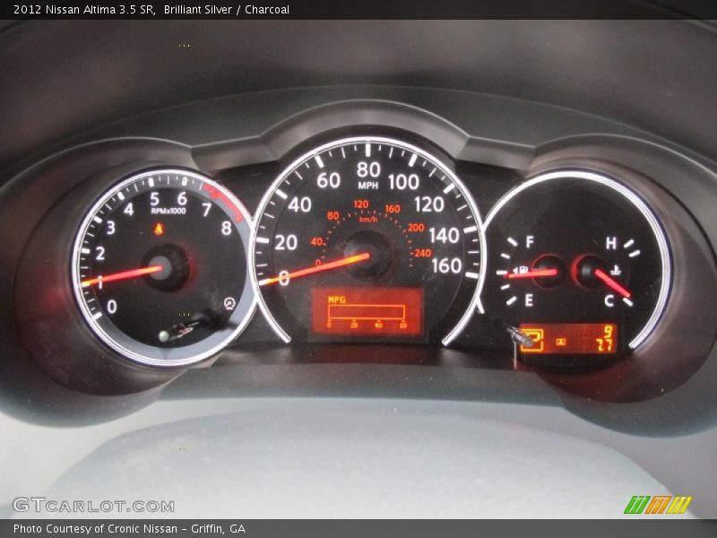 Brilliant Silver / Charcoal 2012 Nissan Altima 3.5 SR