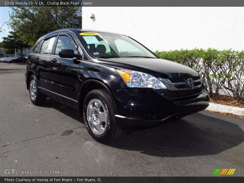 Crystal Black Pearl / Ivory 2010 Honda CR-V LX