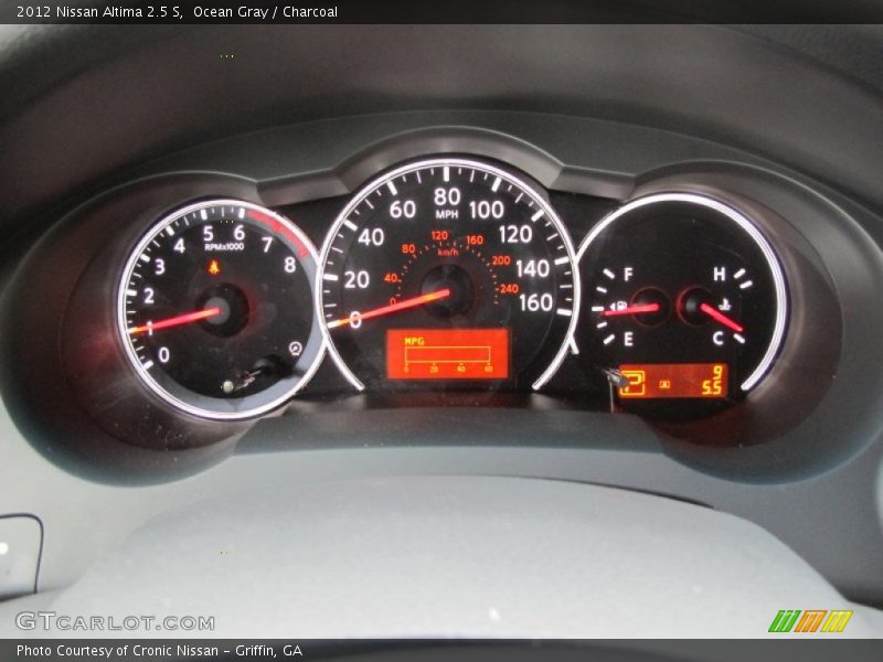 Ocean Gray / Charcoal 2012 Nissan Altima 2.5 S