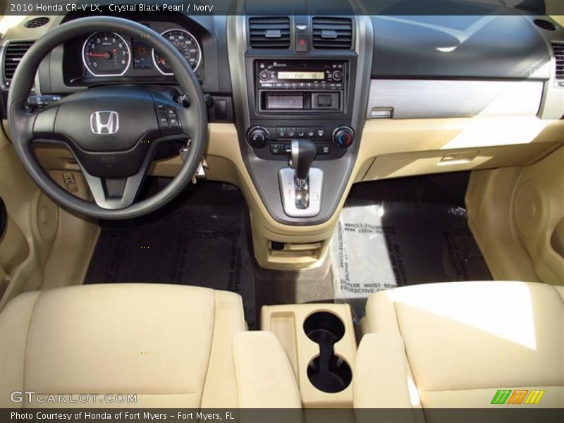 Crystal Black Pearl / Ivory 2010 Honda CR-V LX