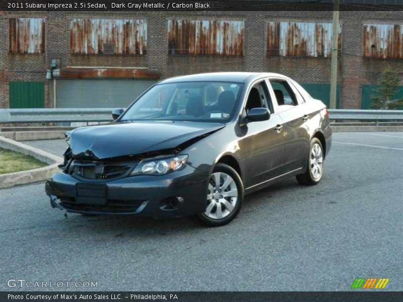 Dark Gray Metallic / Carbon Black 2011 Subaru Impreza 2.5i Sedan