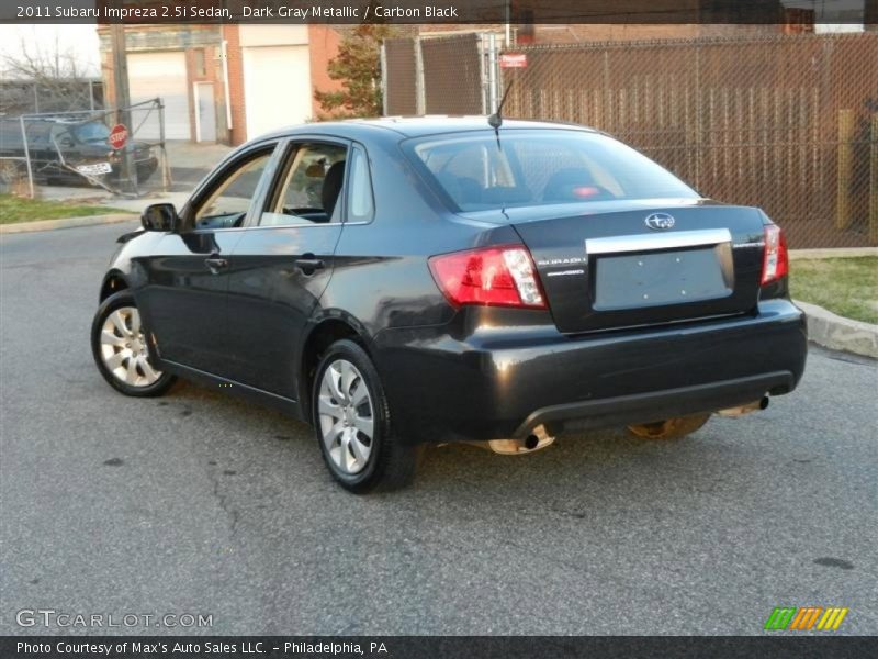 Dark Gray Metallic / Carbon Black 2011 Subaru Impreza 2.5i Sedan
