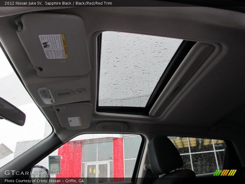 Sapphire Black / Black/Red/Red Trim 2012 Nissan Juke SV