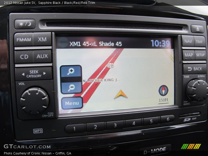 Sapphire Black / Black/Red/Red Trim 2012 Nissan Juke SV