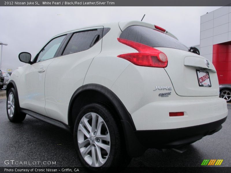 White Pearl / Black/Red Leather/Silver Trim 2012 Nissan Juke SL