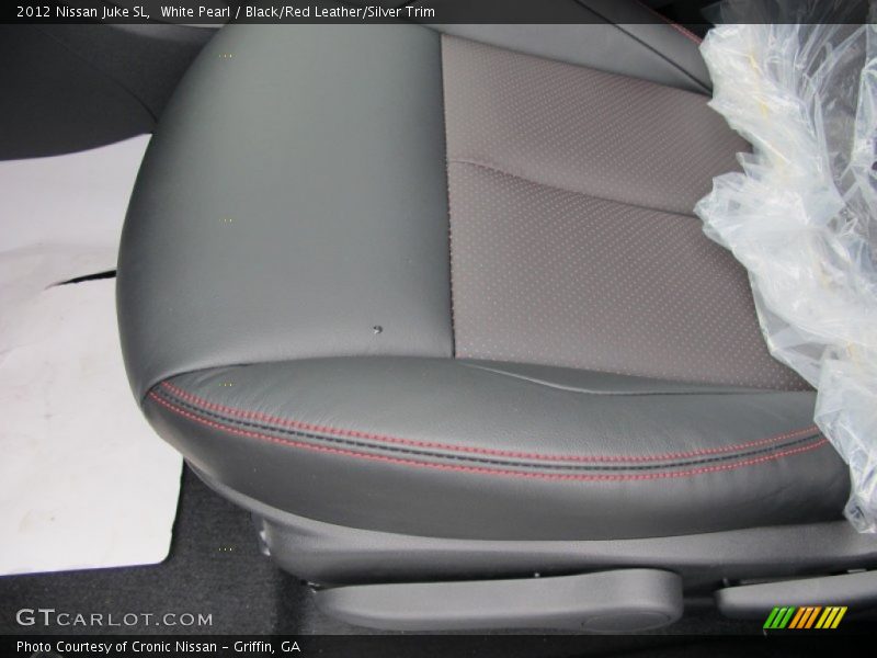 White Pearl / Black/Red Leather/Silver Trim 2012 Nissan Juke SL