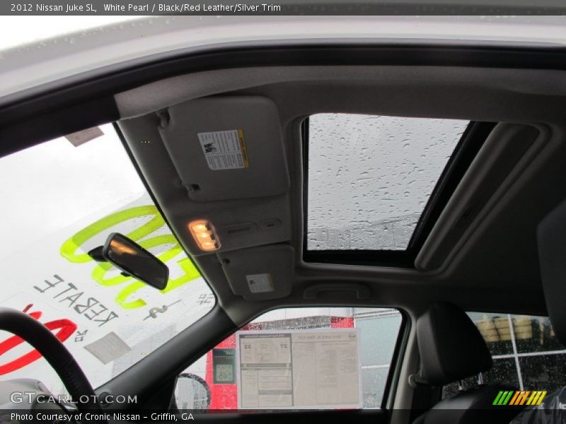 White Pearl / Black/Red Leather/Silver Trim 2012 Nissan Juke SL