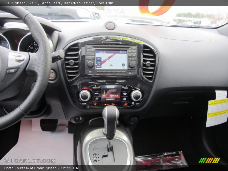 White Pearl / Black/Red Leather/Silver Trim 2012 Nissan Juke SL