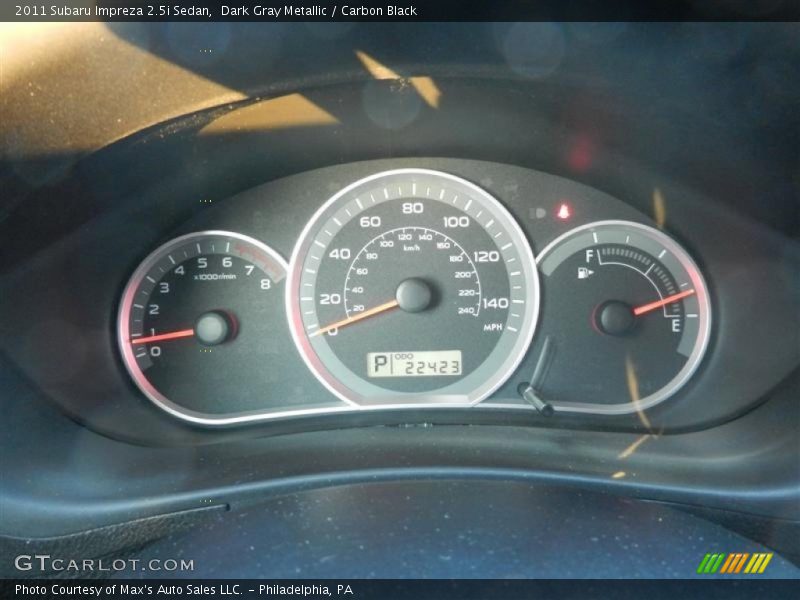 Dark Gray Metallic / Carbon Black 2011 Subaru Impreza 2.5i Sedan