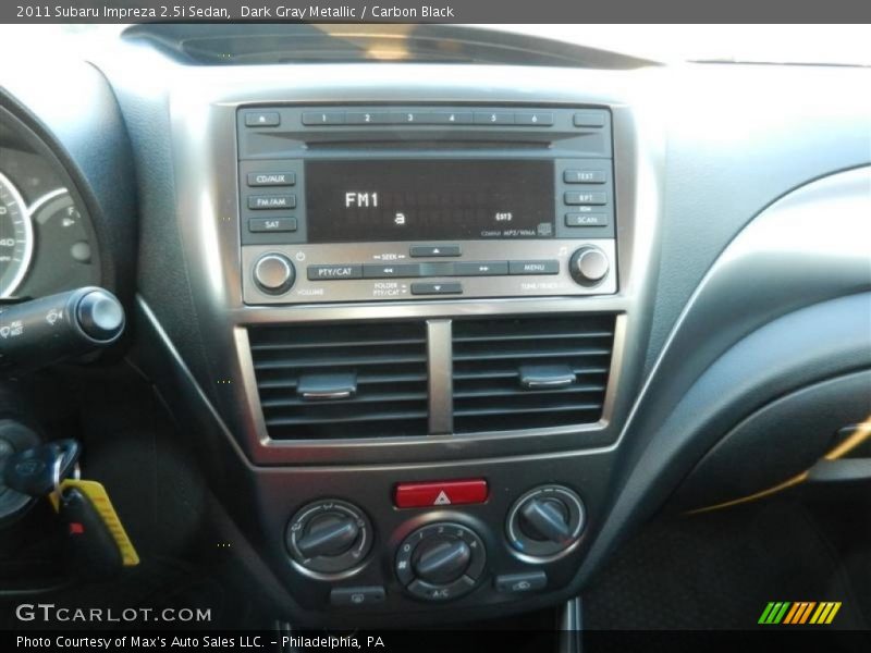 Dark Gray Metallic / Carbon Black 2011 Subaru Impreza 2.5i Sedan