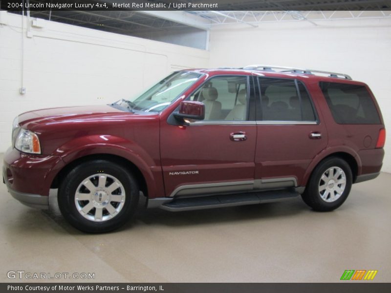 Merlot Red Metallic / Light Parchment 2004 Lincoln Navigator Luxury 4x4