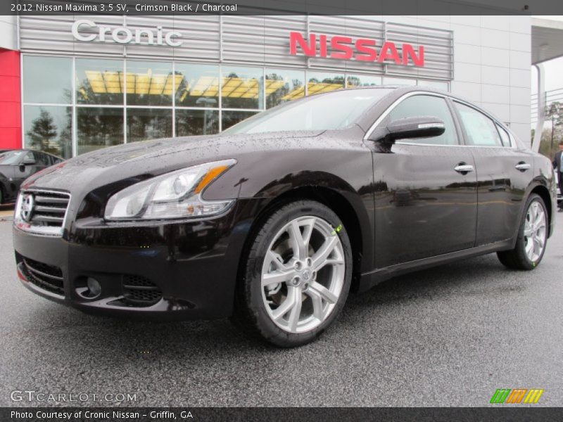 Crimson Black / Charcoal 2012 Nissan Maxima 3.5 SV