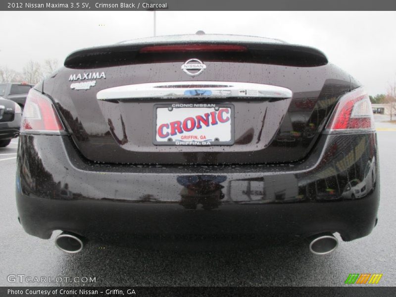 Crimson Black / Charcoal 2012 Nissan Maxima 3.5 SV