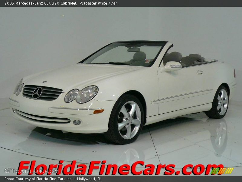 Alabaster White / Ash 2005 Mercedes-Benz CLK 320 Cabriolet