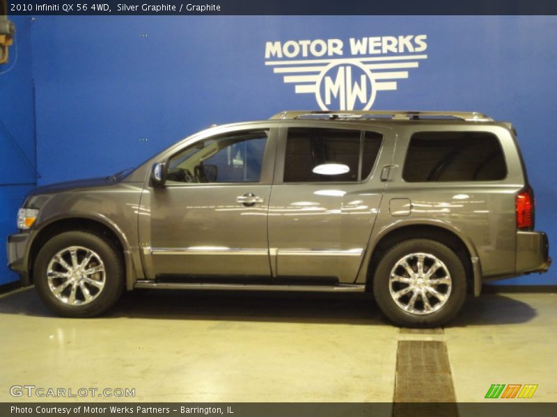 Silver Graphite / Graphite 2010 Infiniti QX 56 4WD