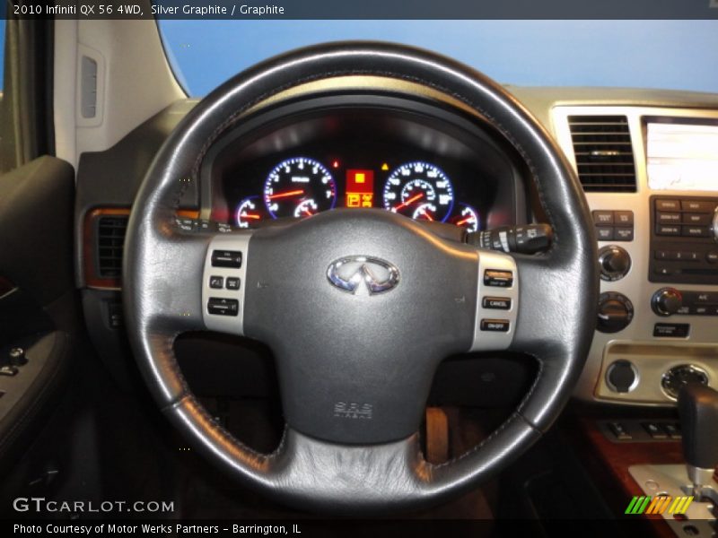 Silver Graphite / Graphite 2010 Infiniti QX 56 4WD