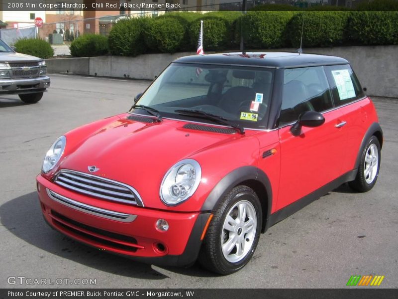 Chili Red / Black/Panther Black 2006 Mini Cooper Hardtop