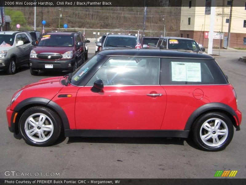 Chili Red / Black/Panther Black 2006 Mini Cooper Hardtop