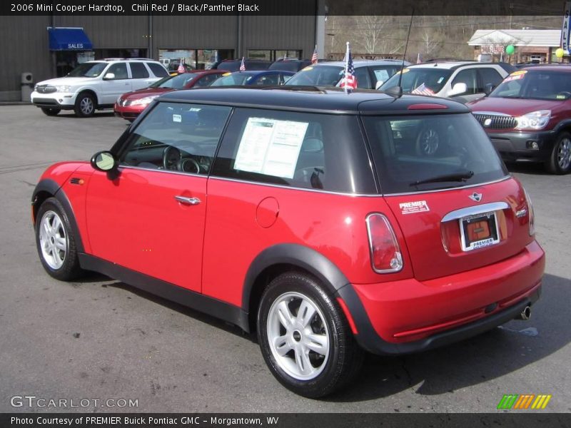 Chili Red / Black/Panther Black 2006 Mini Cooper Hardtop