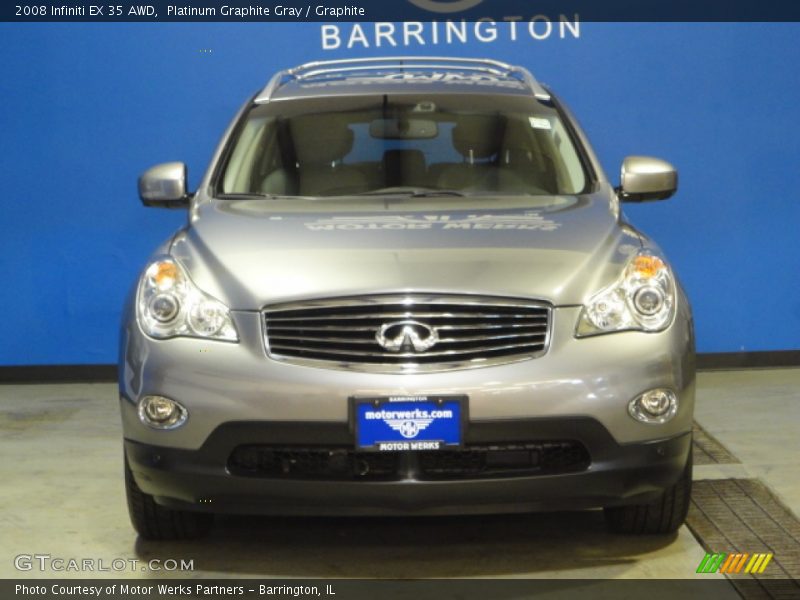 Platinum Graphite Gray / Graphite 2008 Infiniti EX 35 AWD