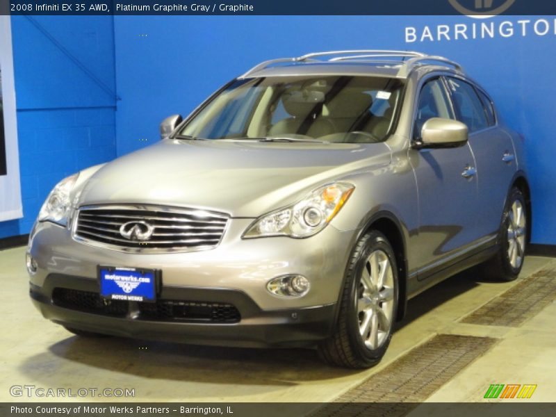 Platinum Graphite Gray / Graphite 2008 Infiniti EX 35 AWD
