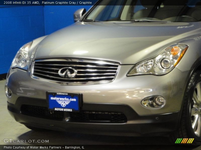 Platinum Graphite Gray / Graphite 2008 Infiniti EX 35 AWD