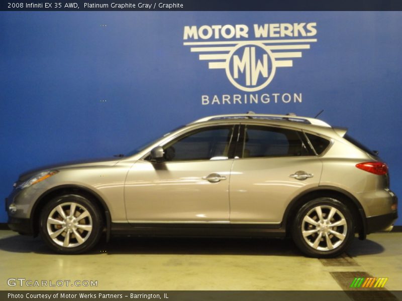 Platinum Graphite Gray / Graphite 2008 Infiniti EX 35 AWD