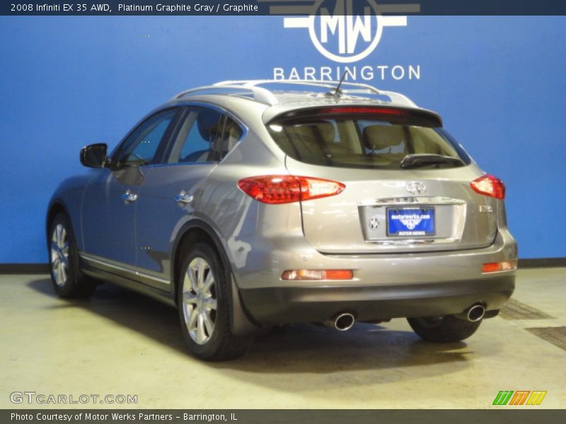 Platinum Graphite Gray / Graphite 2008 Infiniti EX 35 AWD
