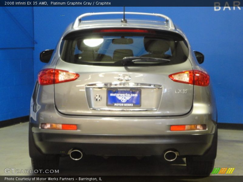 Platinum Graphite Gray / Graphite 2008 Infiniti EX 35 AWD